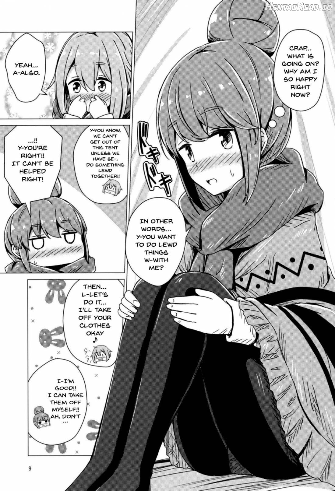 Sex Shinai to Derenai Tent ni Tojikomerareta NadeRin Chapter 1 - page 8