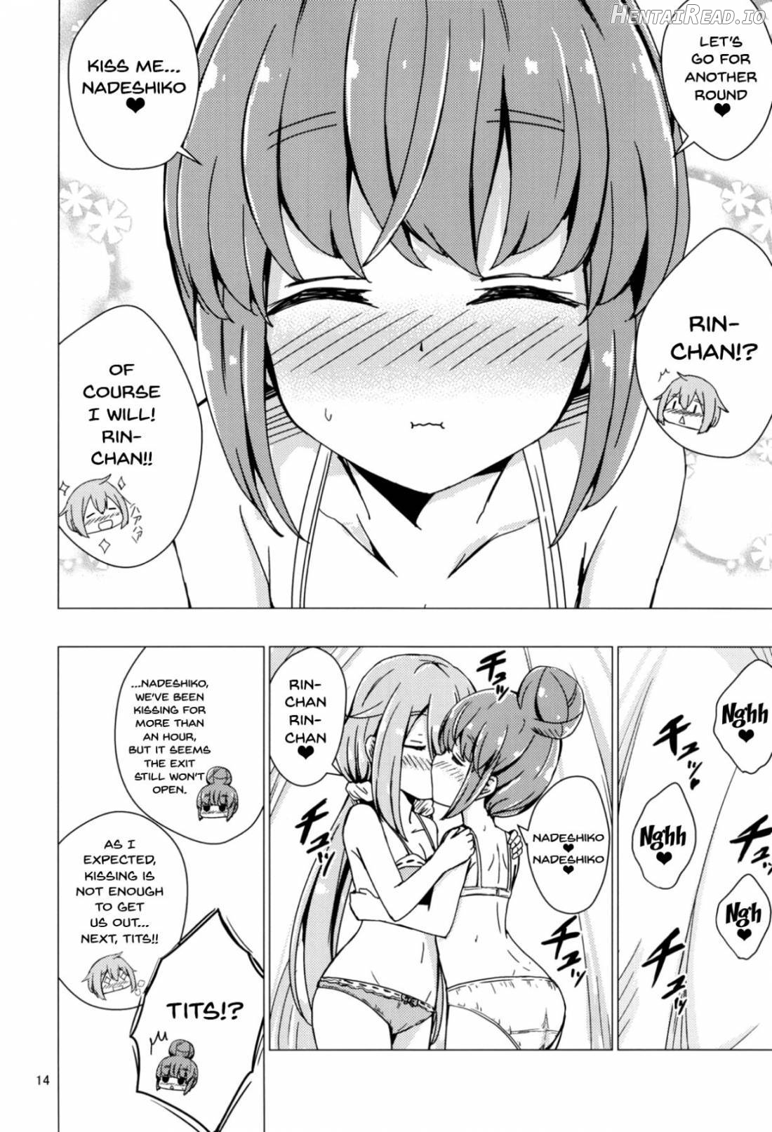 Sex Shinai to Derenai Tent ni Tojikomerareta NadeRin Chapter 1 - page 13