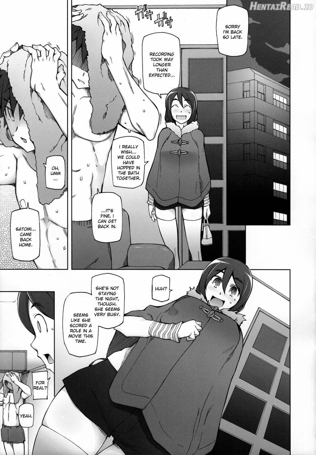 Kanojo wa Chou Yuumei Geinoujin... Soshite Boku ni Naisho de AV Joyuu Satomi-Satona Gojitsudan 1 Chapter 1 - page 12