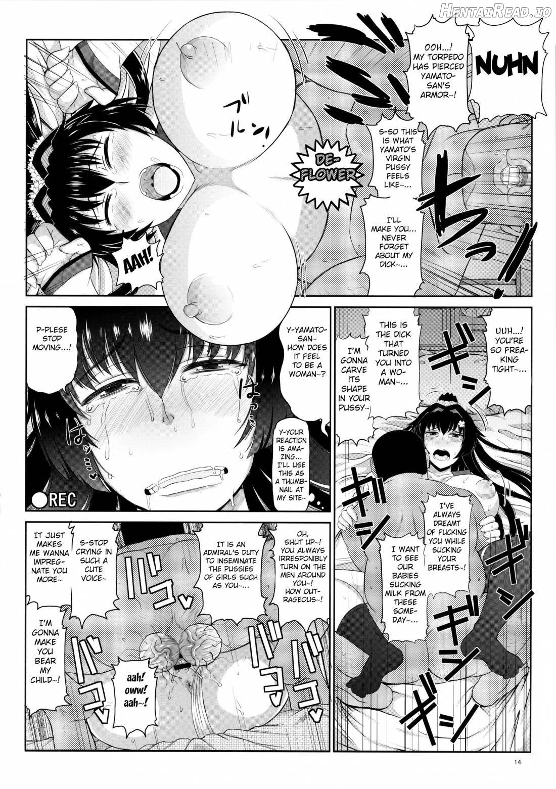 Inran Dosukebe Renjun Bitch Kashima Bon. ~Yariman Kashima ga Doutei Idenshi Hoshoku Sex Enshuu! Teitoku-san no Kibanda Seichuu Rengou Kantai, Kashima ga Oaite Shimasu~ Chapter 3 - page 14