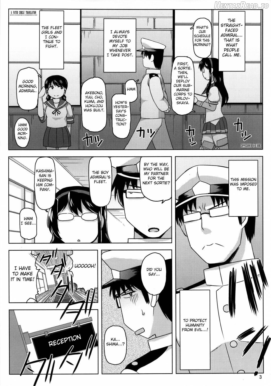 Inran Dosukebe Renjun Bitch Kashima Bon. ~Yariman Kashima ga Doutei Idenshi Hoshoku Sex Enshuu! Teitoku-san no Kibanda Seichuu Rengou Kantai, Kashima ga Oaite Shimasu~ Chapter 7 - page 2