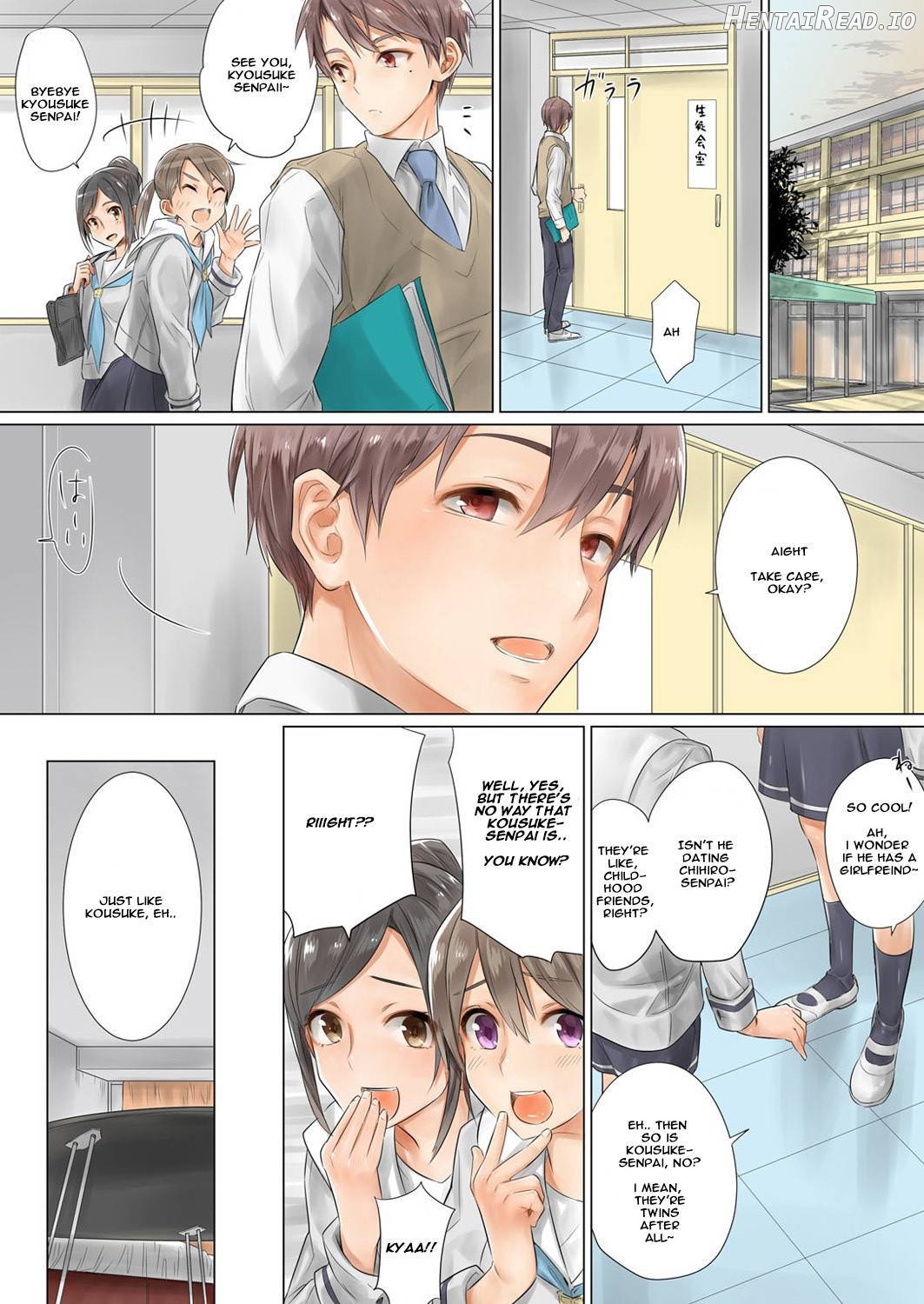 Netorare Kanojo -Kareshi (Ani) o Mae ni Futago (Otouto) to Kyoushitsu Ecchi- Vol.01 Chapter 1 - page 21