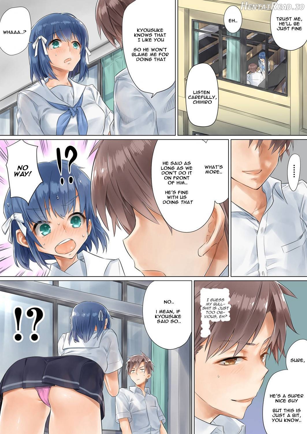 Netorare Kanojo -Kareshi (Ani) o Mae ni Futago (Otouto) to Kyoushitsu Ecchi- Vol.01 Chapter 1 - page 37