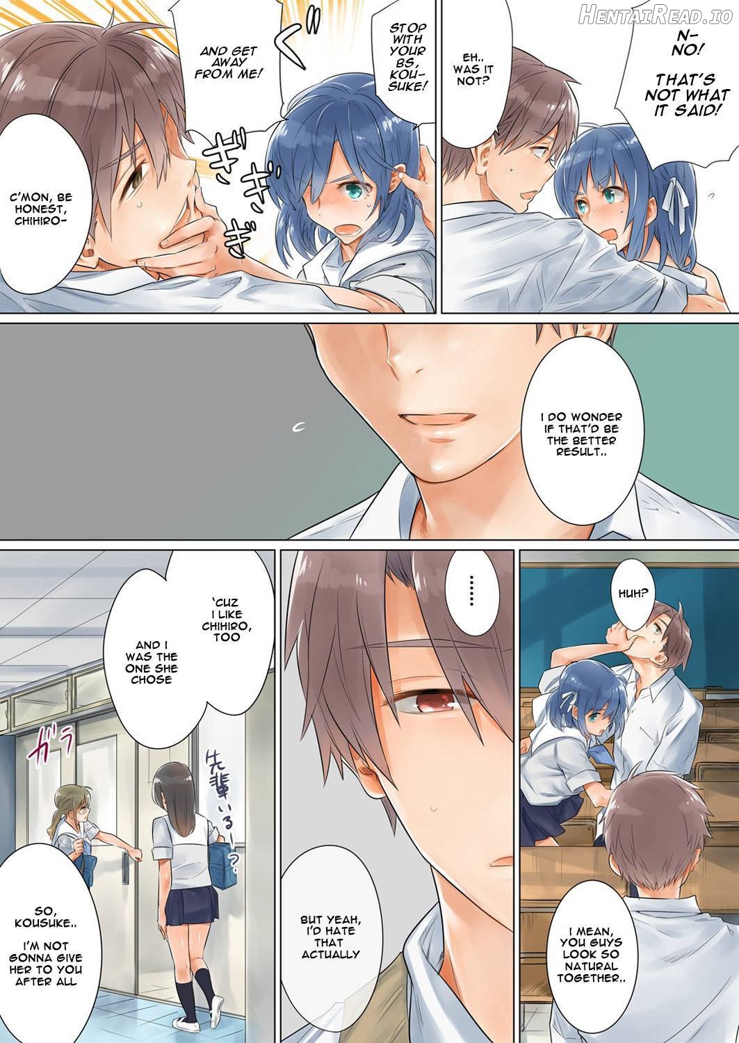 Netorare Kanojo -Kareshi (Ani) o Mae ni Futago (Otouto) to Kyoushitsu Ecchi- Vol.01 Chapter 2 - page 3