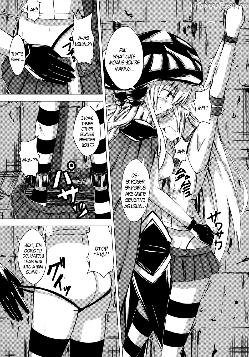 Kuubo Wo-Kyuu-chan no Shimakaze Yuri Dorei Choukyou ~3P Choukyou Hen~ Chapter 1 - page 8