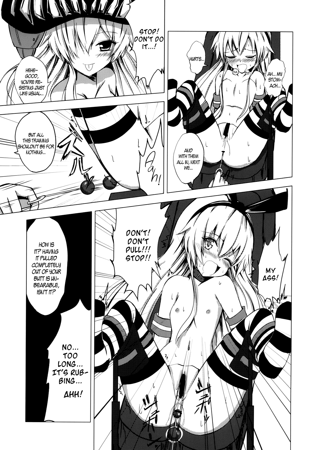 Kuubo Wo-Kyuu-chan no Shimakaze Yuri Dorei Choukyou ~3P Choukyou Hen~ Chapter 3 - page 10