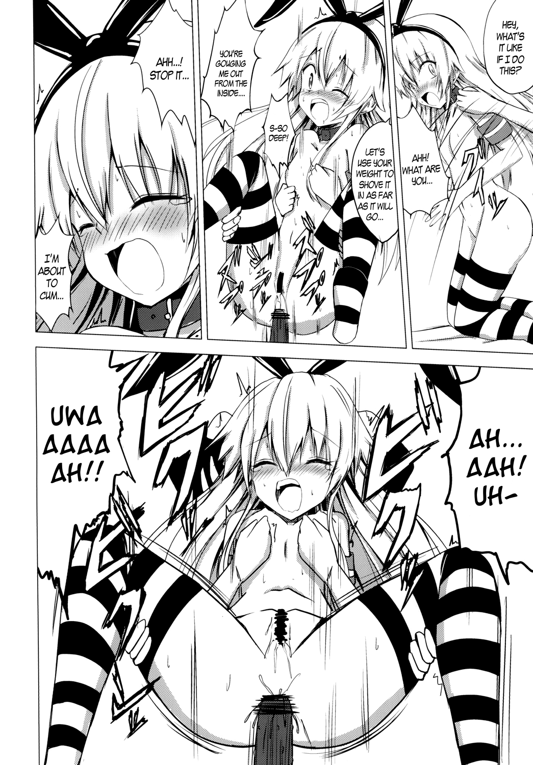 Kuubo Wo-Kyuu-chan no Shimakaze Yuri Dorei Choukyou ~3P Choukyou Hen~ Chapter 3 - page 19