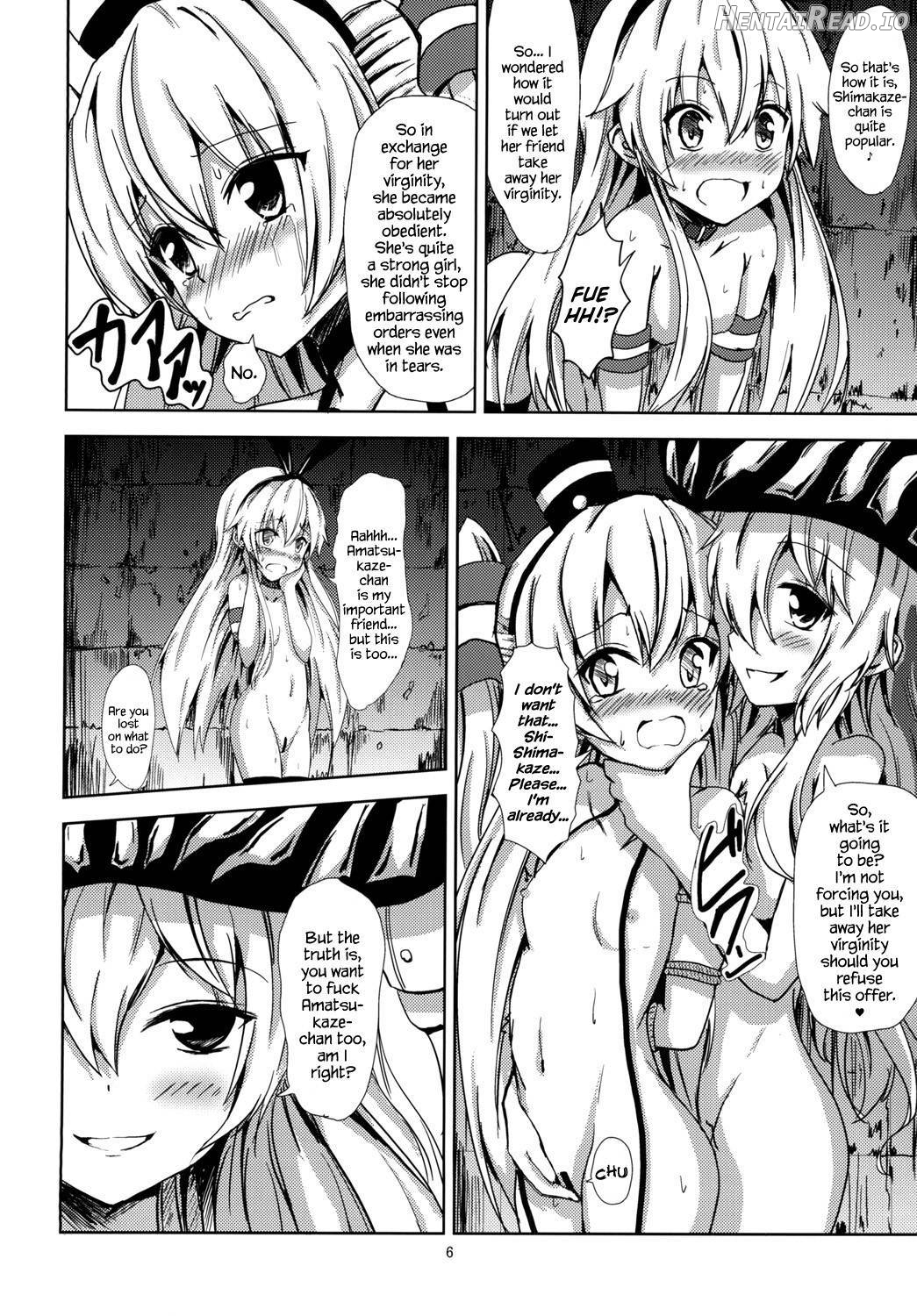 Kuubo Wo-Kyuu-chan no Shimakaze Yuri Dorei Choukyou ~3P Choukyou Hen~ Chapter 4 - page 7