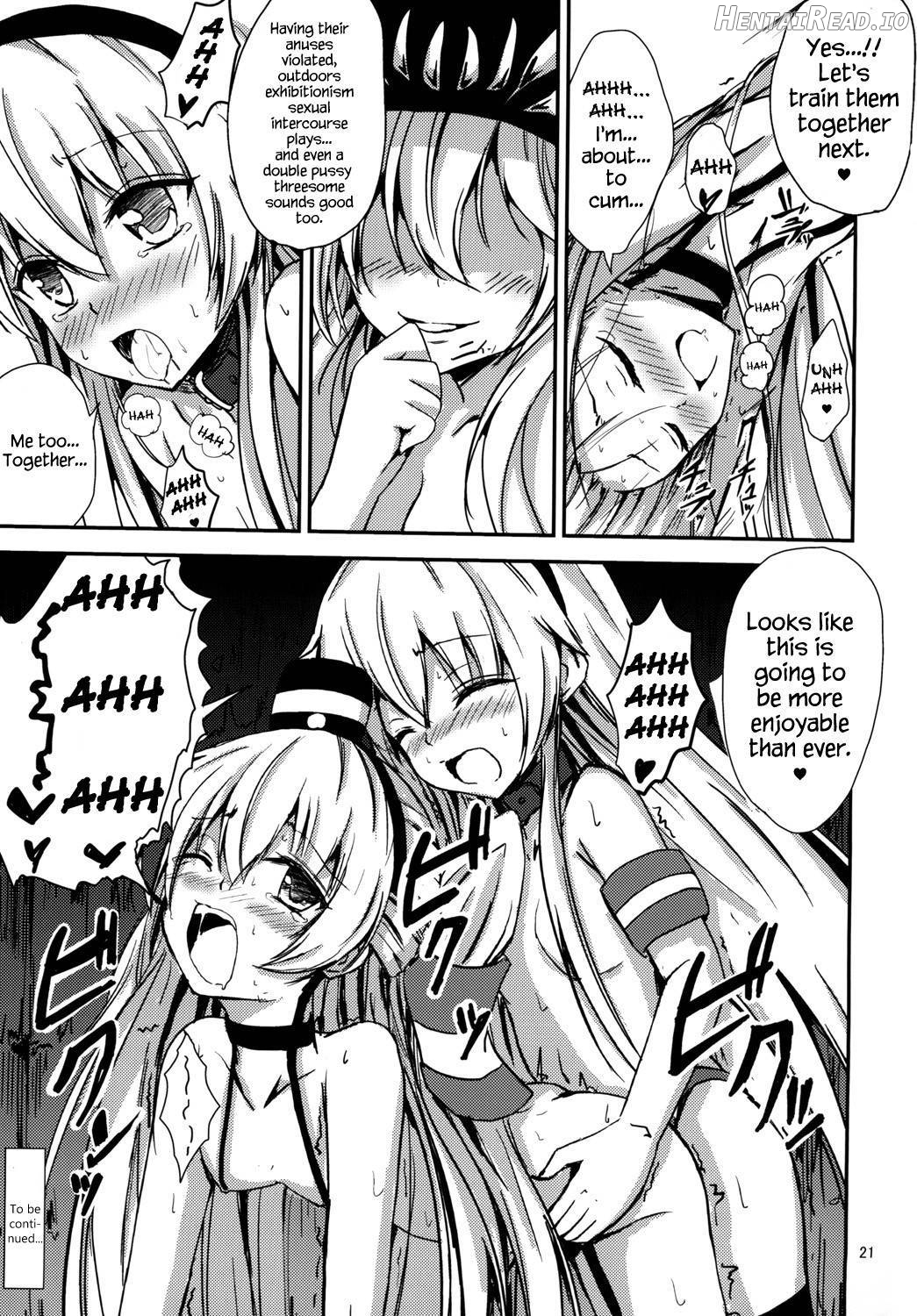 Kuubo Wo-Kyuu-chan no Shimakaze Yuri Dorei Choukyou ~3P Choukyou Hen~ Chapter 4 - page 22