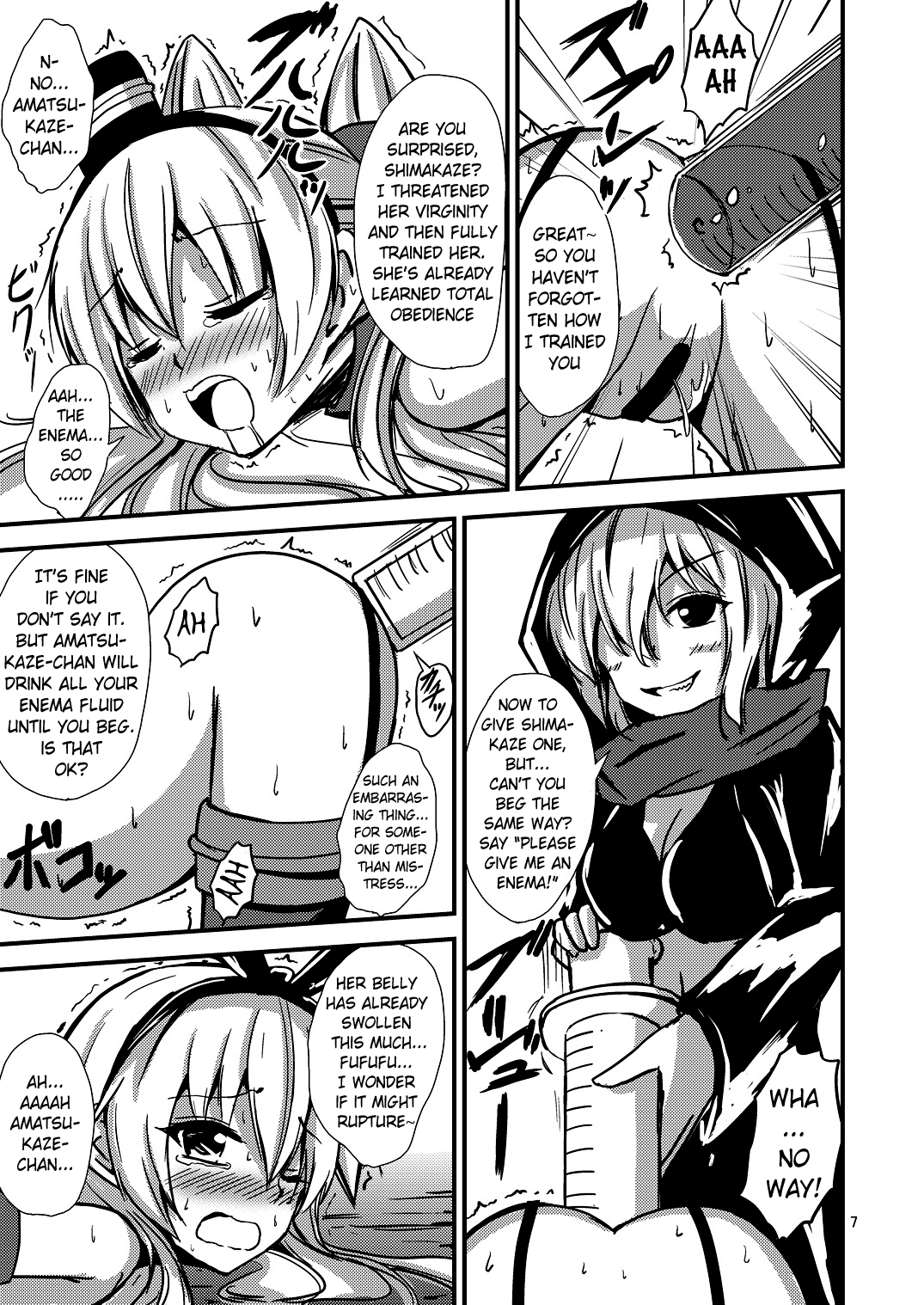 Kuubo Wo-Kyuu-chan no Shimakaze Yuri Dorei Choukyou ~3P Choukyou Hen~ Chapter 6 - page 8