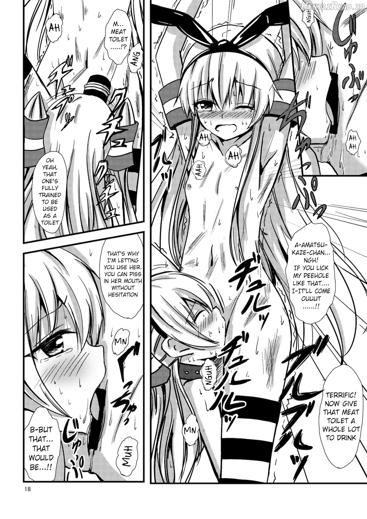 Kuubo Wo-Kyuu-chan no Shimakaze Yuri Dorei Choukyou ~3P Choukyou Hen~ Chapter 6 - page 19