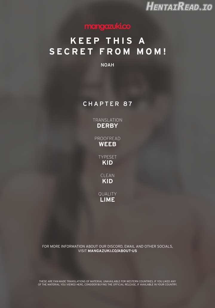 Keep This A Secret From Mom Chapter 87 - page 1