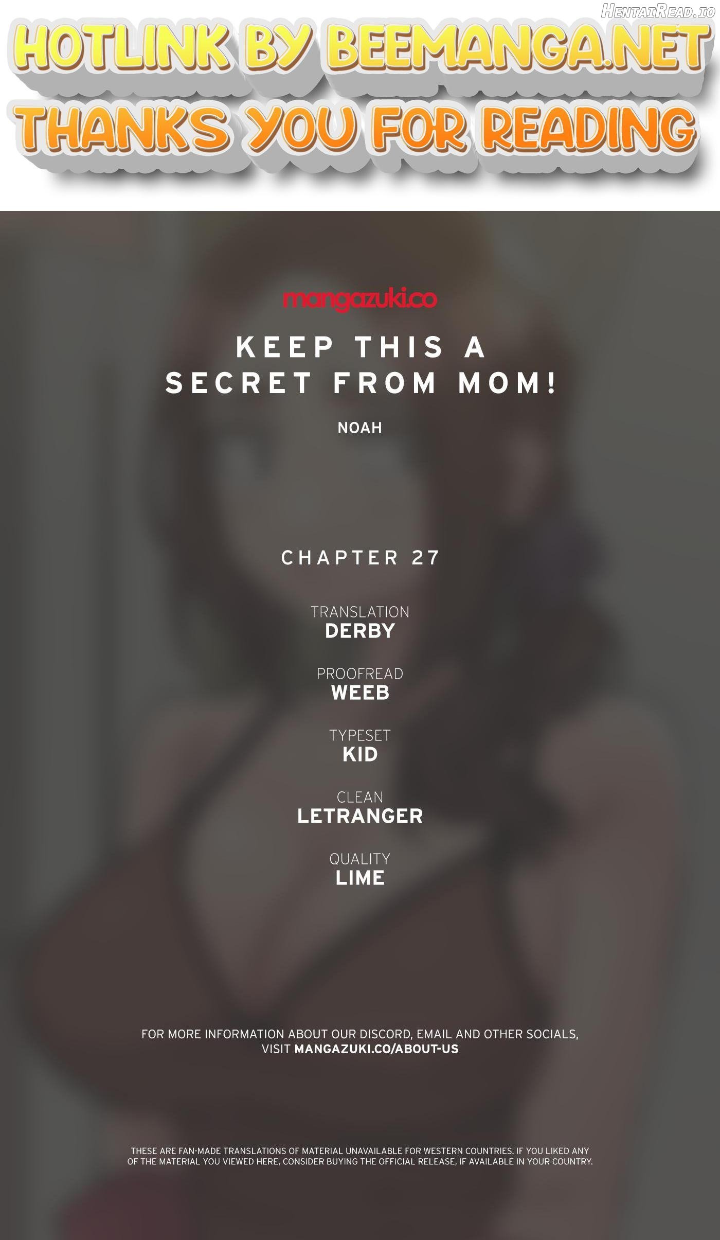 Keep This A Secret From Mom Chapter 27 - page 1