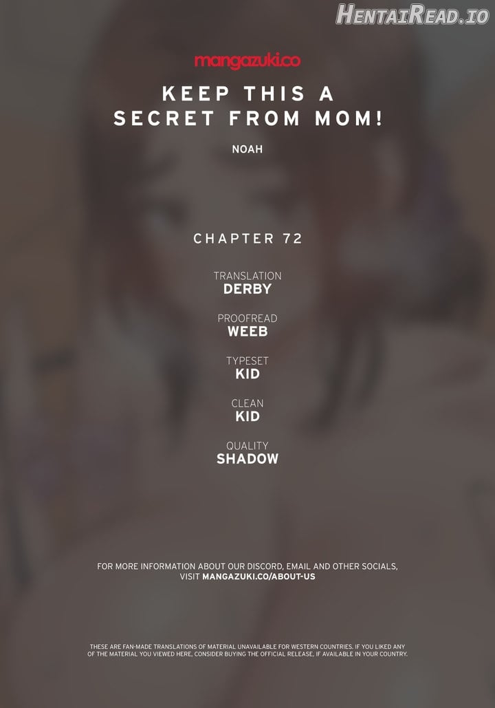 Keep This A Secret From Mom Chapter 72 - page 1