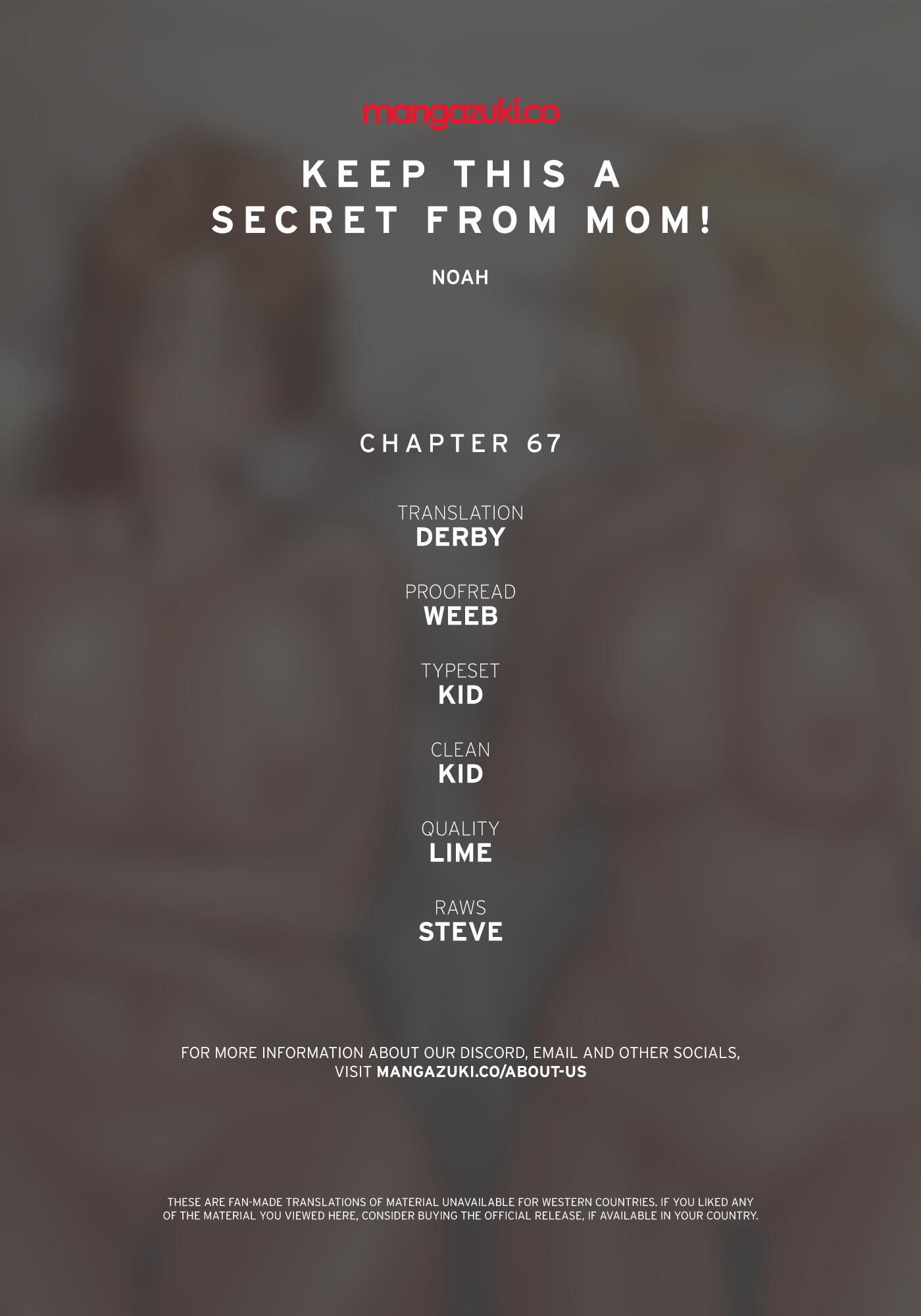 Keep This A Secret From Mom Chapter 67 - page 1