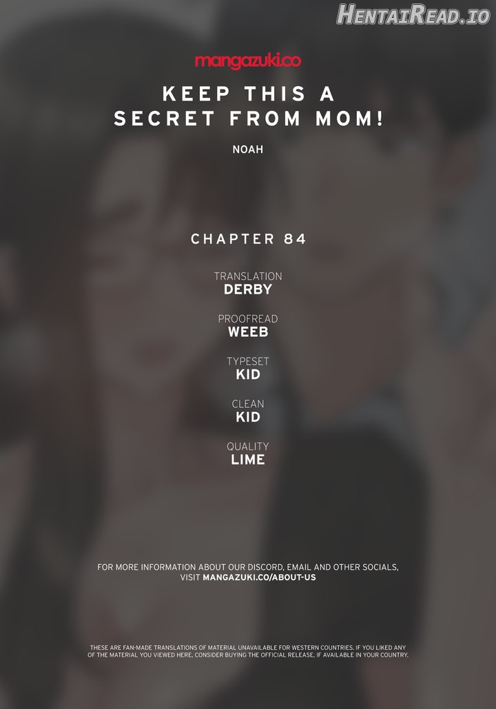 Keep This A Secret From Mom Chapter 84 - page 1