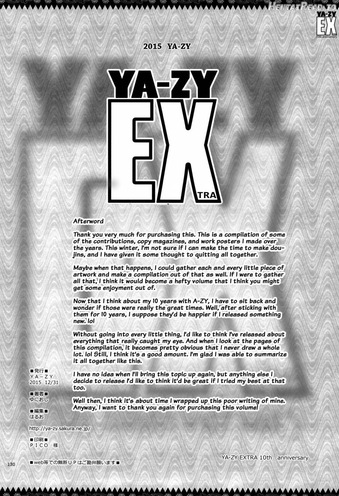 YA-ZY EX 10th anniversary Chapter 1 - page 129