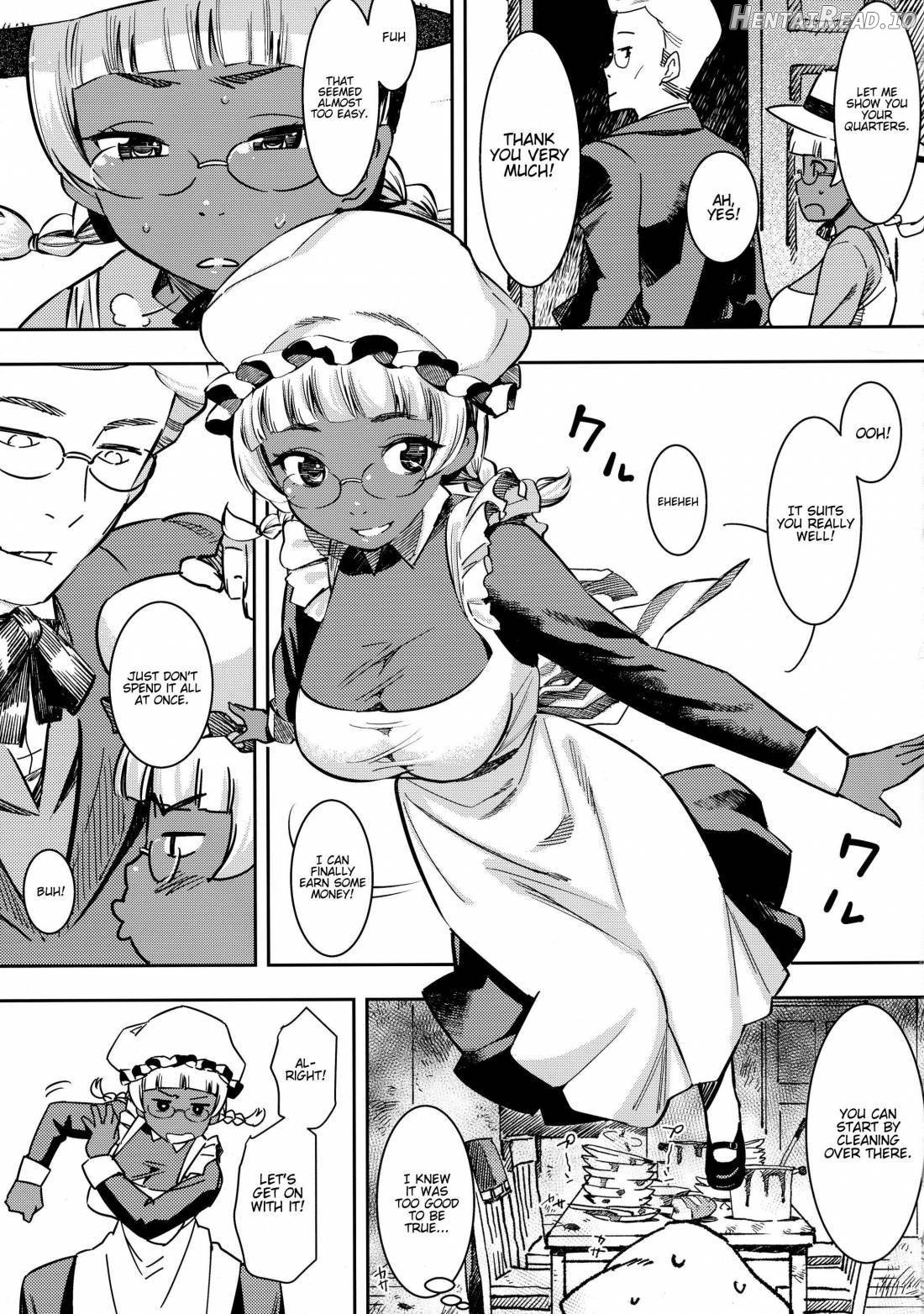 Ganso! Kasshoku Kokumaro Funnyuu Maid!!! Chapter 4 - page 9