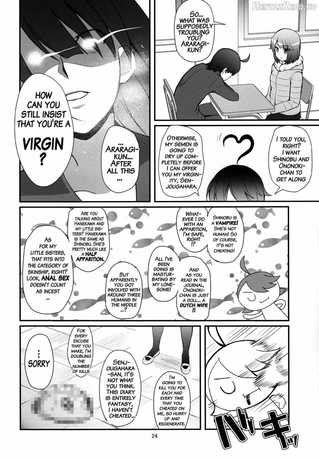 Pachimonogatari Part 11: Yotsugi Magika Chapter 9 - page 23