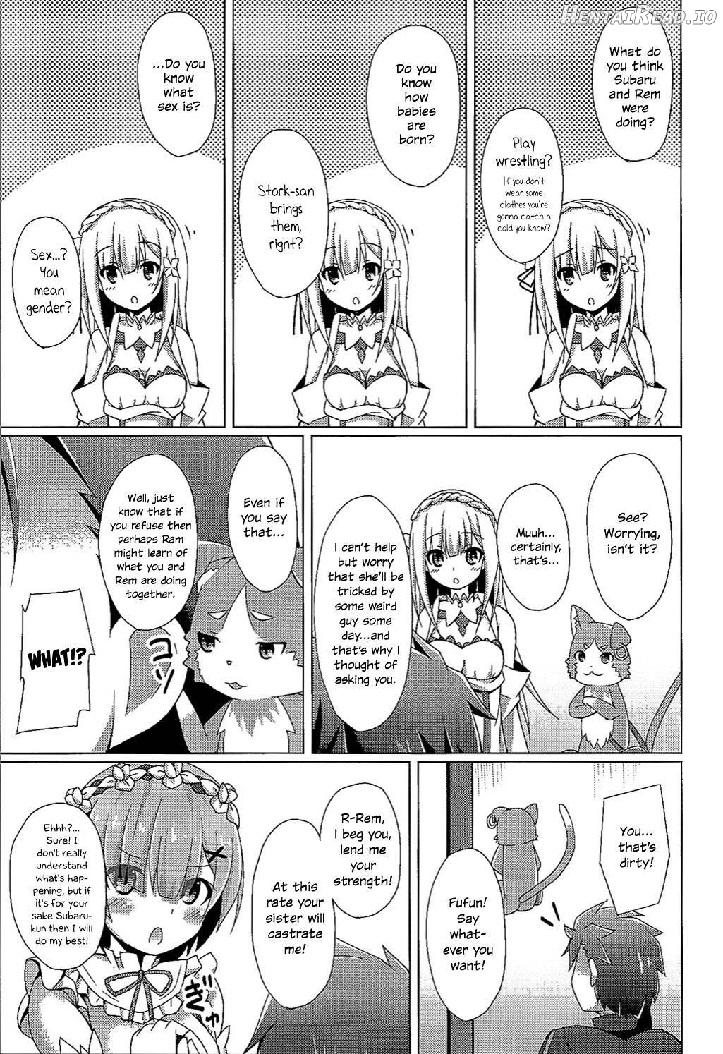 Oshiete Rem Sensei - Emilia-tan to Manabu Hajimete no SEX Chapter 1 - page 6