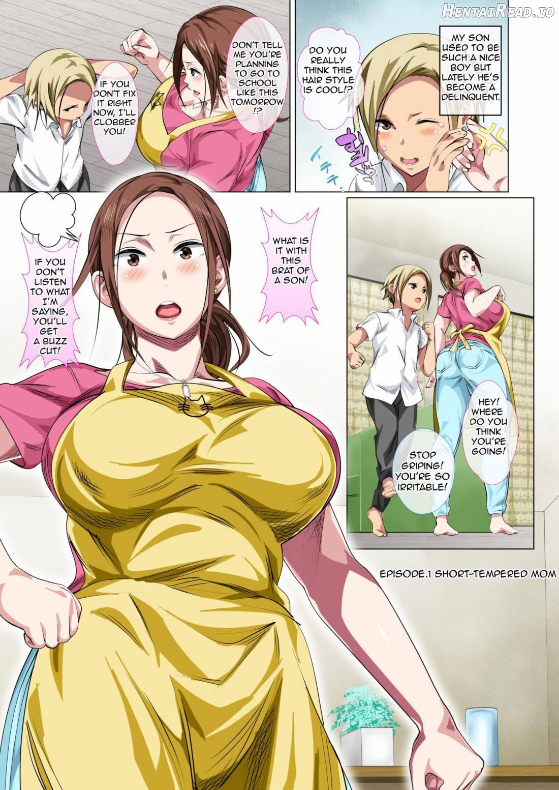 Okorinbo Mama no Amayakashi Sex de Furyou Musuko ga Kousei Shita Hanashi Chapter 1 - page 3