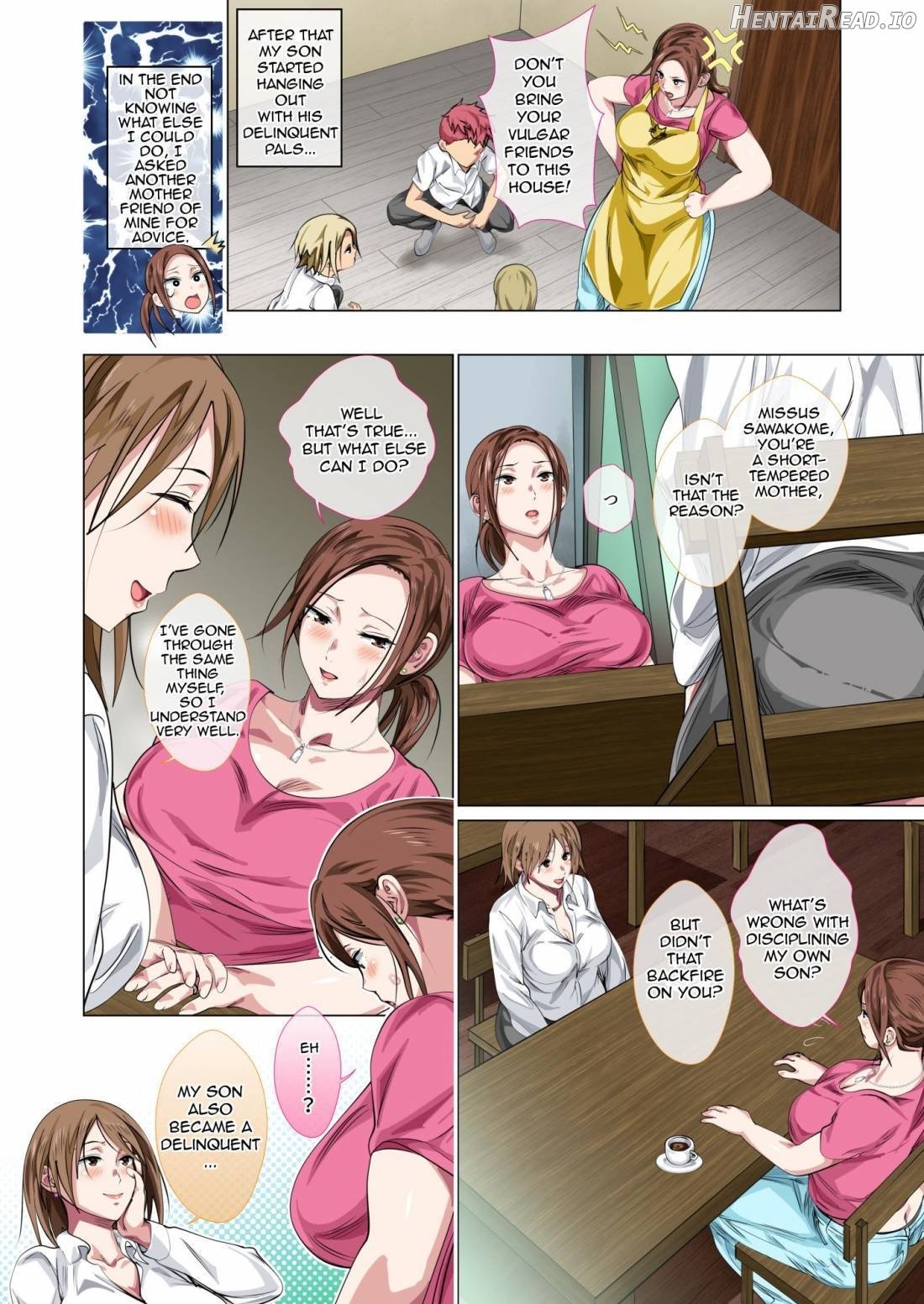 Okorinbo Mama no Amayakashi Sex de Furyou Musuko ga Kousei Shita Hanashi Chapter 1 - page 6