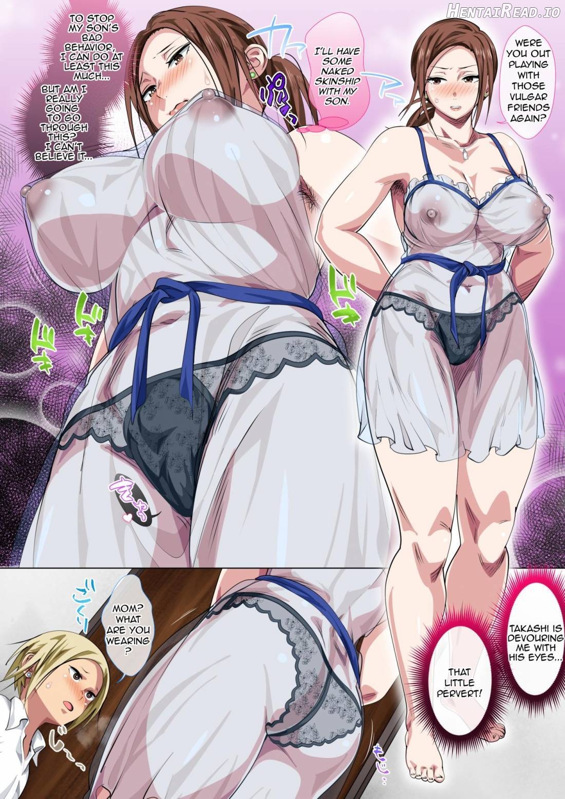 Okorinbo Mama no Amayakashi Sex de Furyou Musuko ga Kousei Shita Hanashi Chapter 1 - page 8