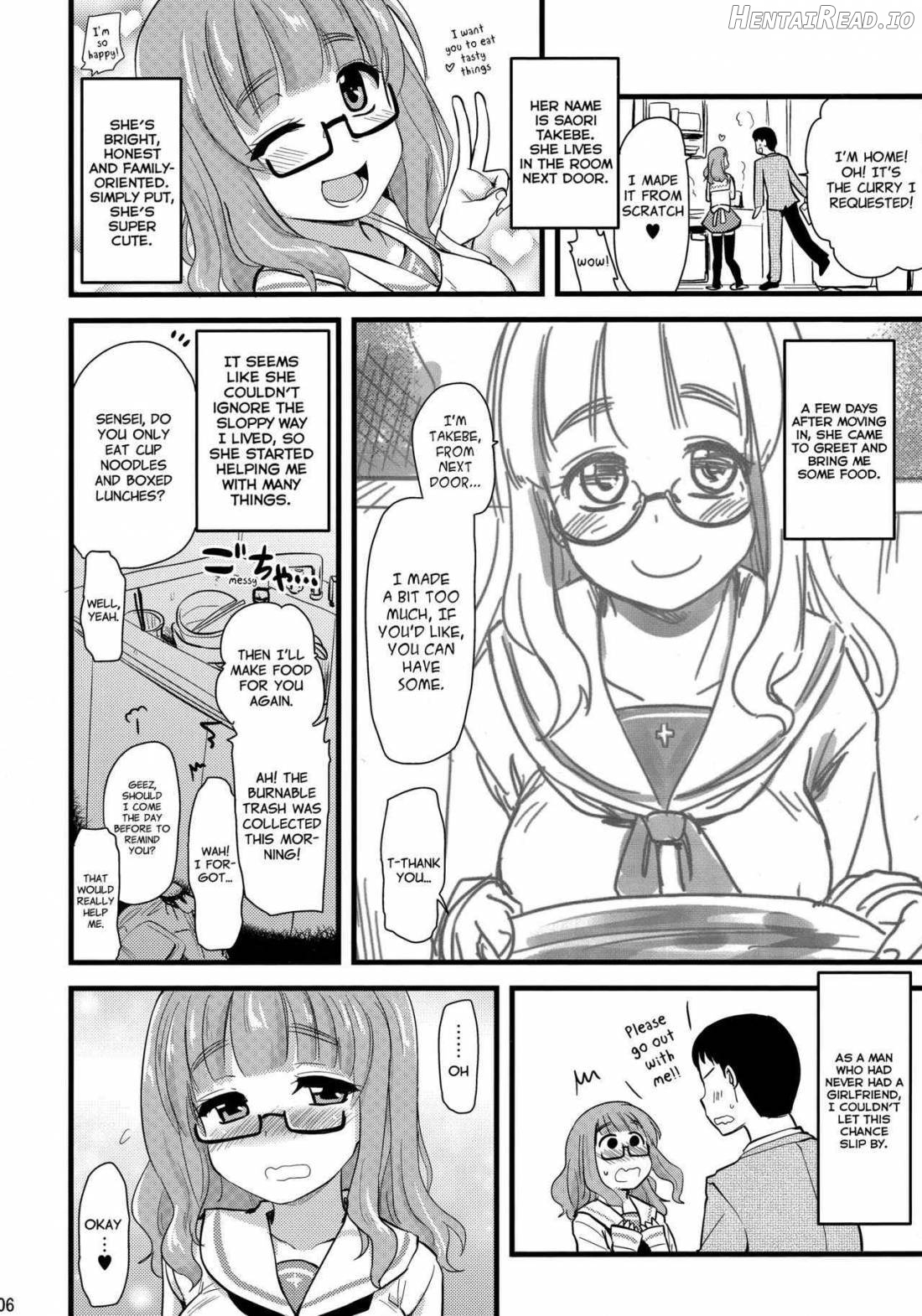 Takebe Saori-chan to iu Kanojo ga Dekita hanashi. Chapter 1 - page 4