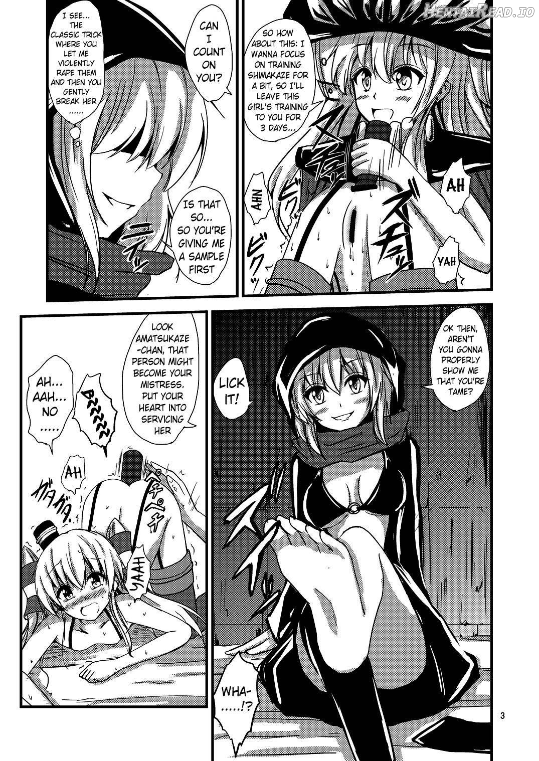 Kuubo Wo-Kyuu-chan no Amatsukaze Yuri Dorei Choukyou ~Shuuchi 3P Choukyou Hen~ Chapter 3 - page 4