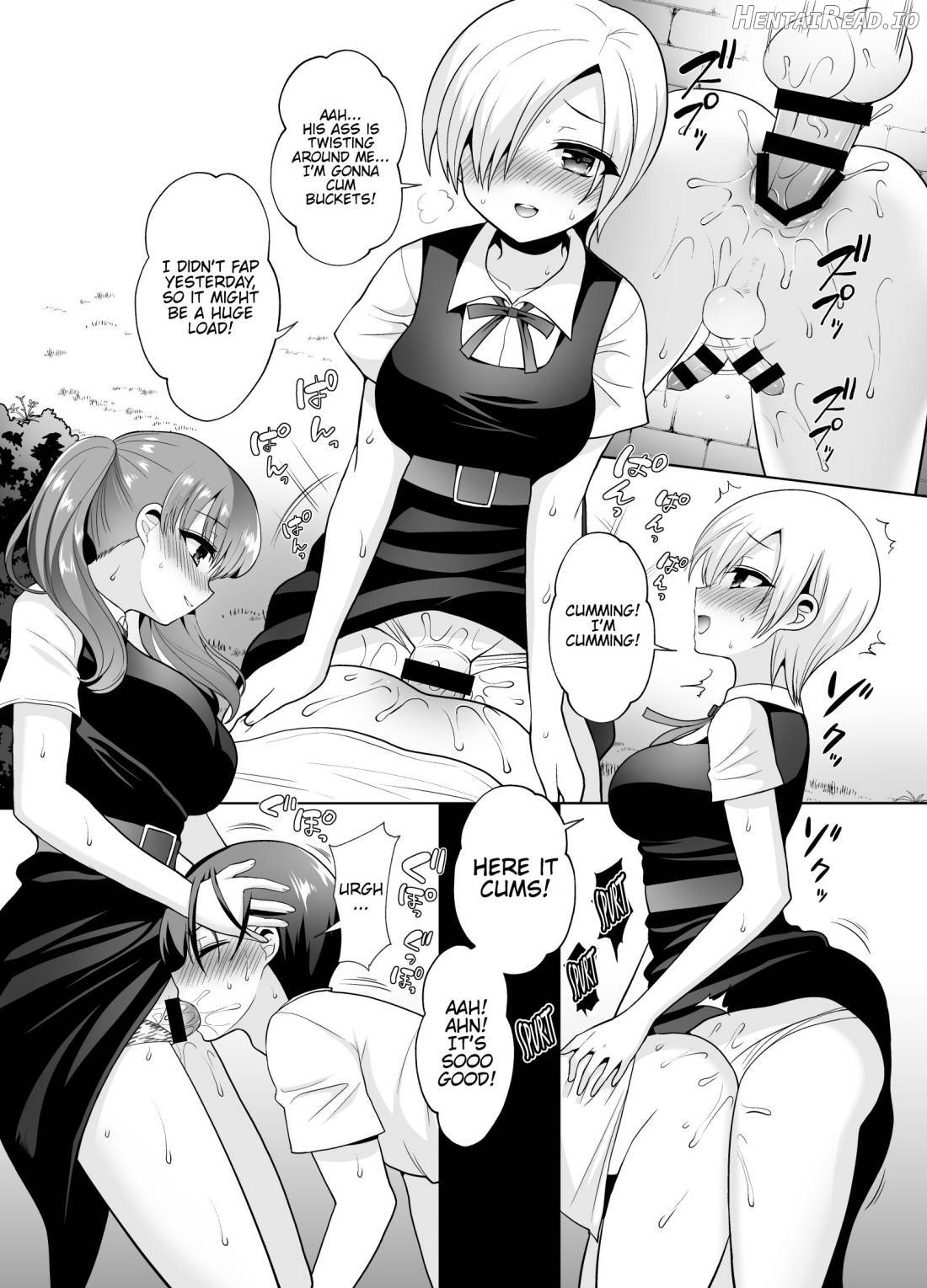 Joshikou ni Shinnyuu Shiyou to Shitara Kabe ni Hamatte Futanari Jogakusei no Nikubenki ni Saretandaga Chapter 1 - page 13