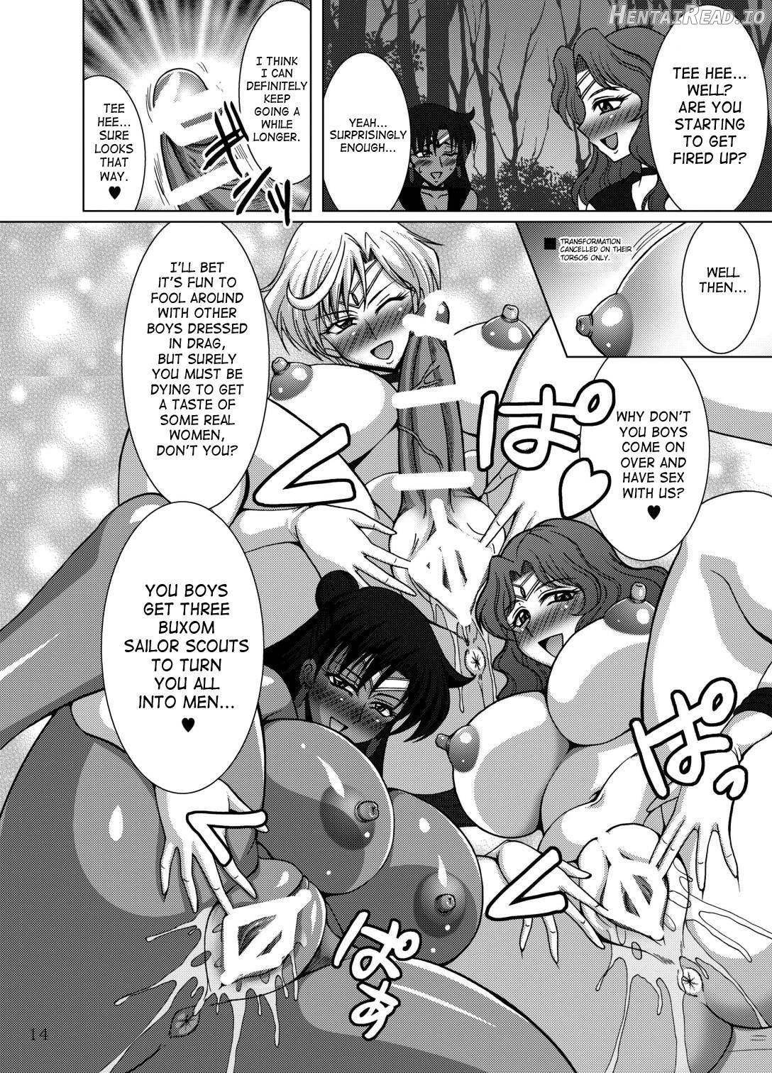 Sailor Fuku Josou Shounen Senshi vs Gaibu Taiyoukei San Senshi Chapter 1 - page 13