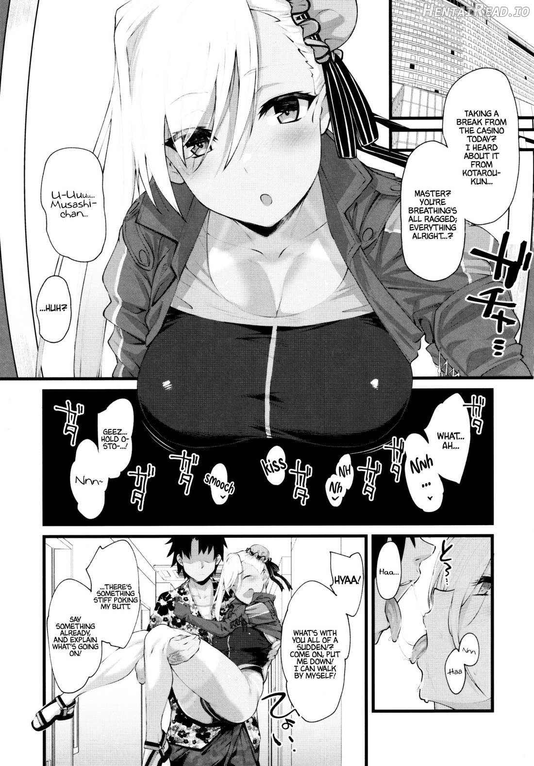 Musashi-chan ga Ecchi Sugiru kara Asedaku Mizugi Sex o Shiyou Chapter 1 - page 2