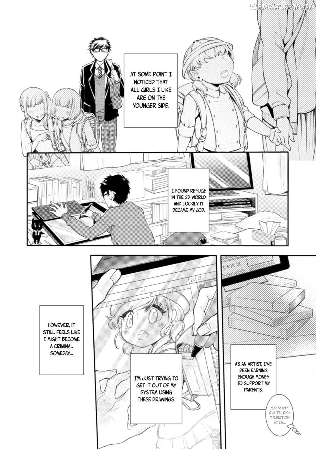 Lolicon Doutei Ero Mangaka-kun, Kinjo no Jojifuku Kita Yabai Mesu Onii-san ni Semarareru Chapter 1 - page 7