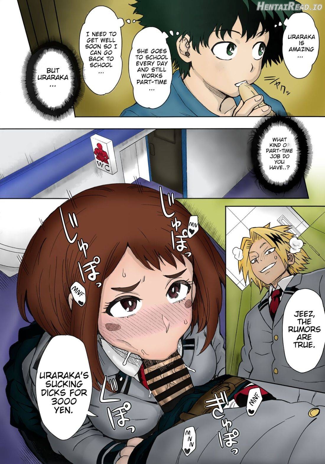 Uraraka Ura Fuuzoku - Colorized Chapter 1 - page 3