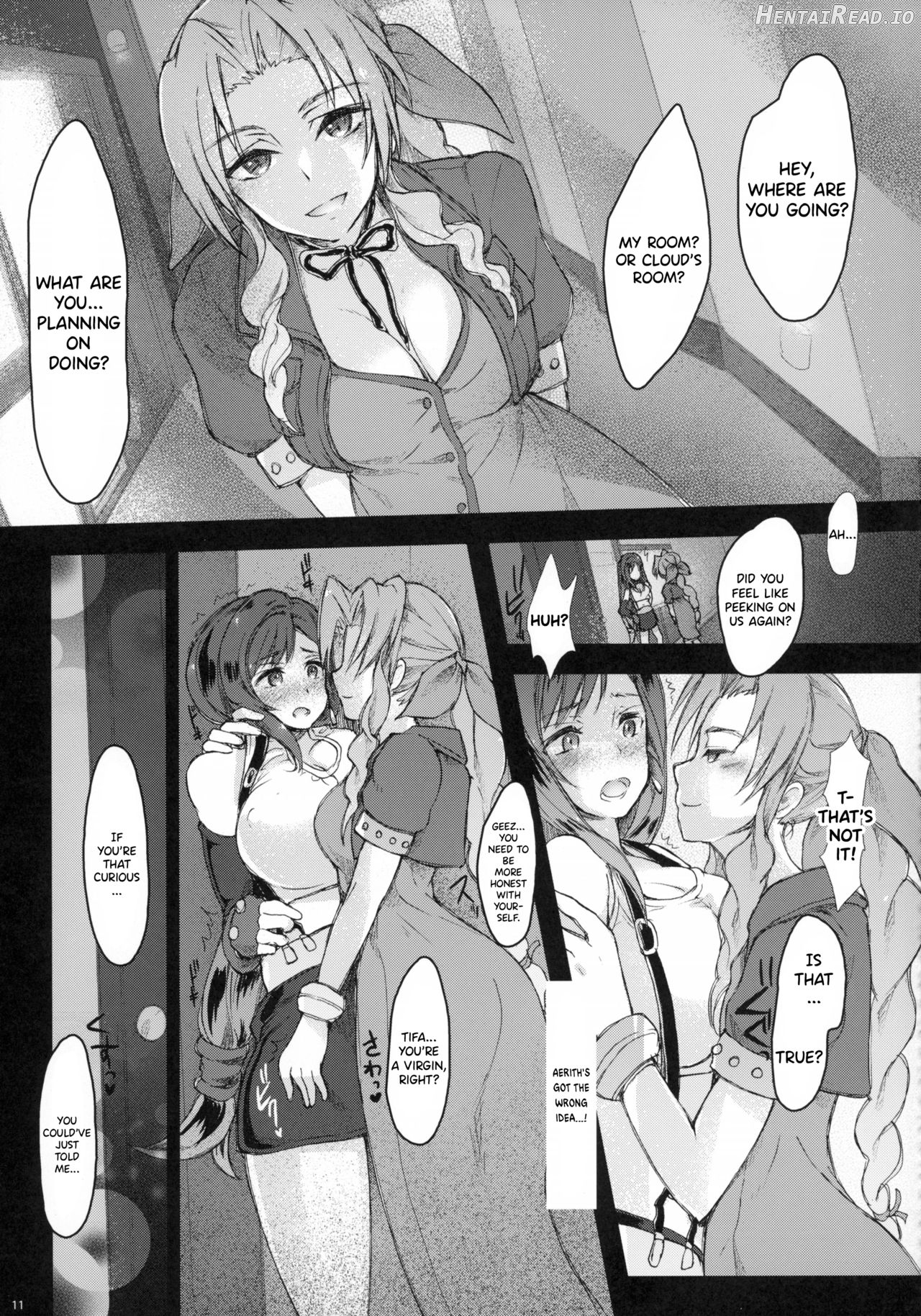 Futanari Doutei Tifa Yon -Yuuwaku- Inran Mesuchinpo Kairaku Ochi Chapter 1 - page 11