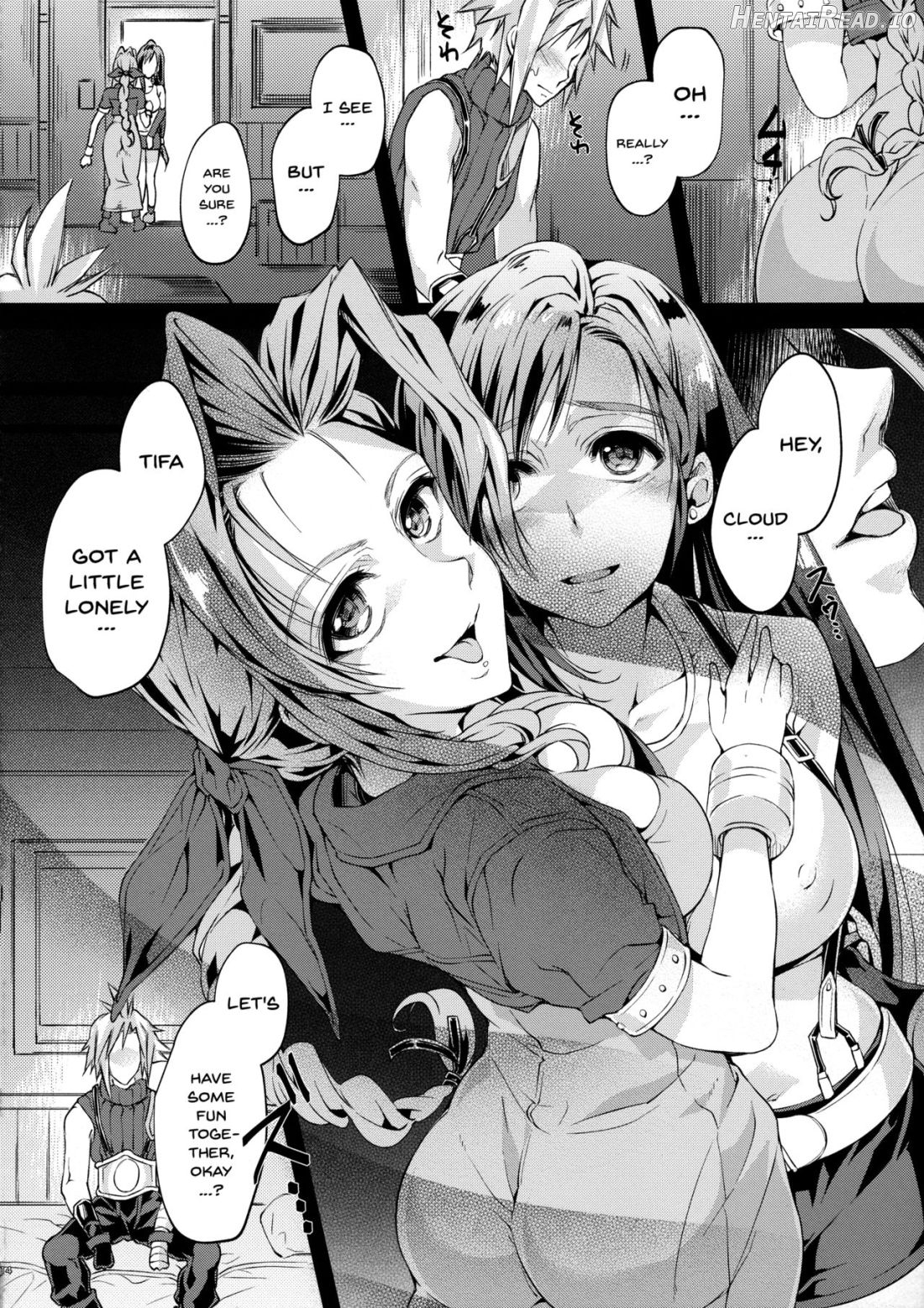 Futanari Doutei Tifa Yon -Yuuwaku- Inran Mesuchinpo Kairaku Ochi Chapter 5 - page 14