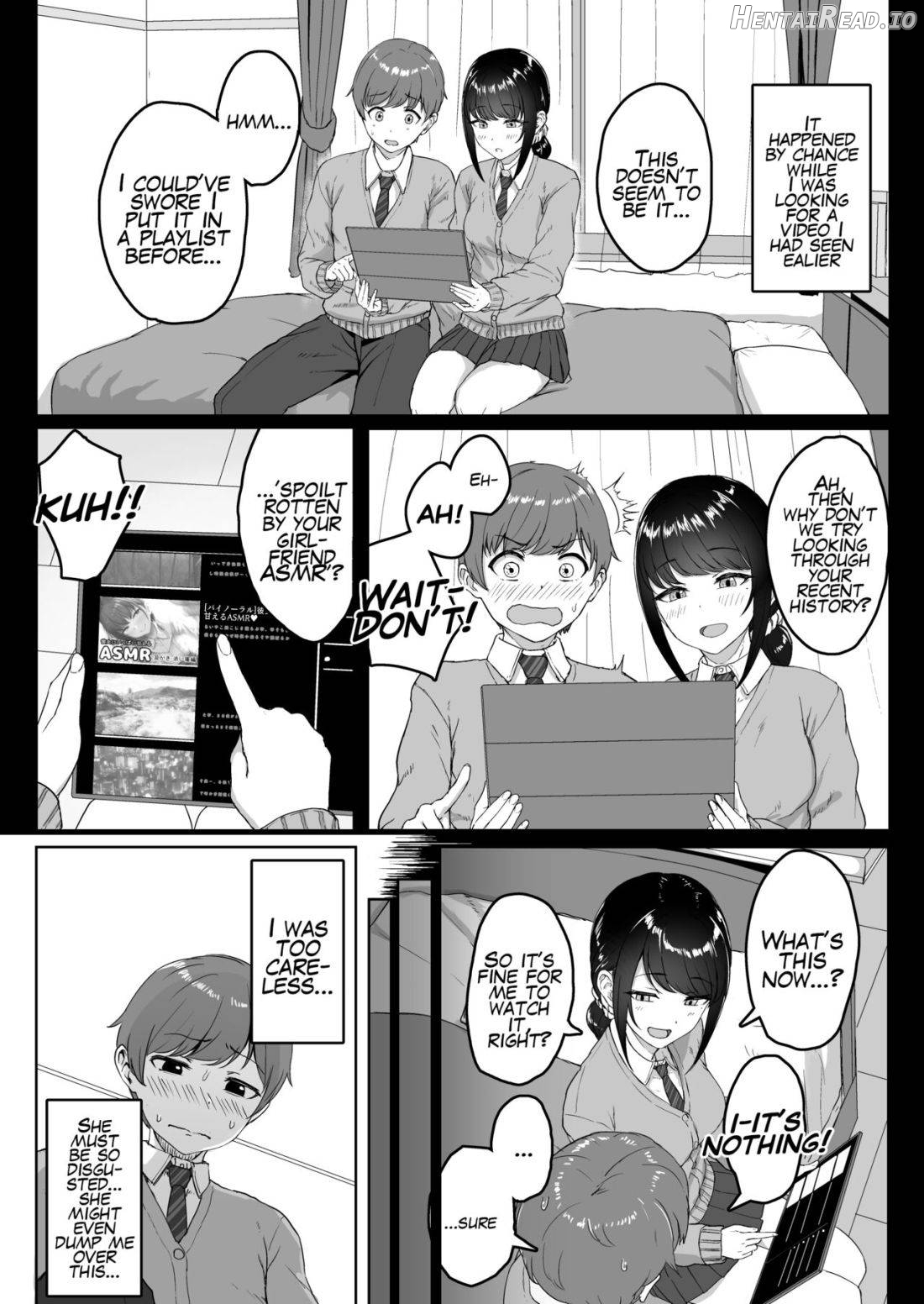 Kouhai Kanojo ni ASMR Kiiteru no ga Baremashita Chapter 1 - page 3