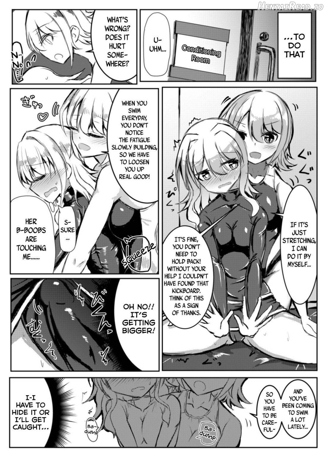 Futanari Onnanoko ga Kyouei Mizugi no Onee-san to Ecchi suru Hon Chapter 1 - page 4