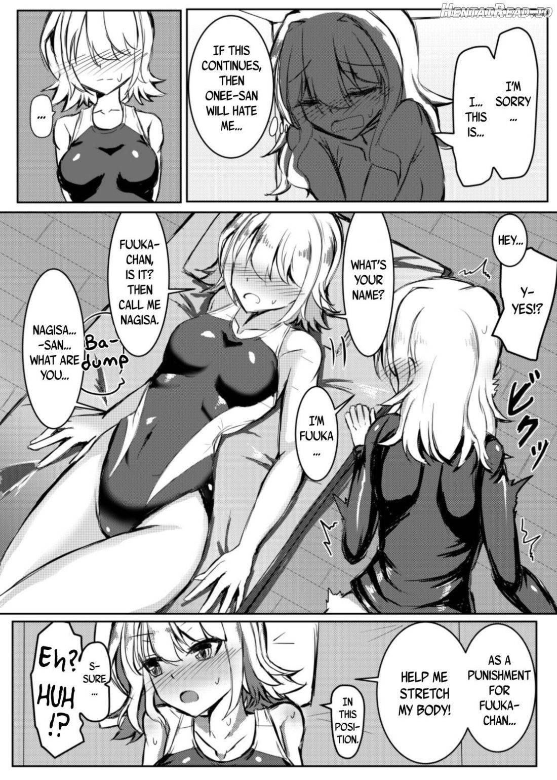 Futanari Onnanoko ga Kyouei Mizugi no Onee-san to Ecchi suru Hon Chapter 1 - page 7