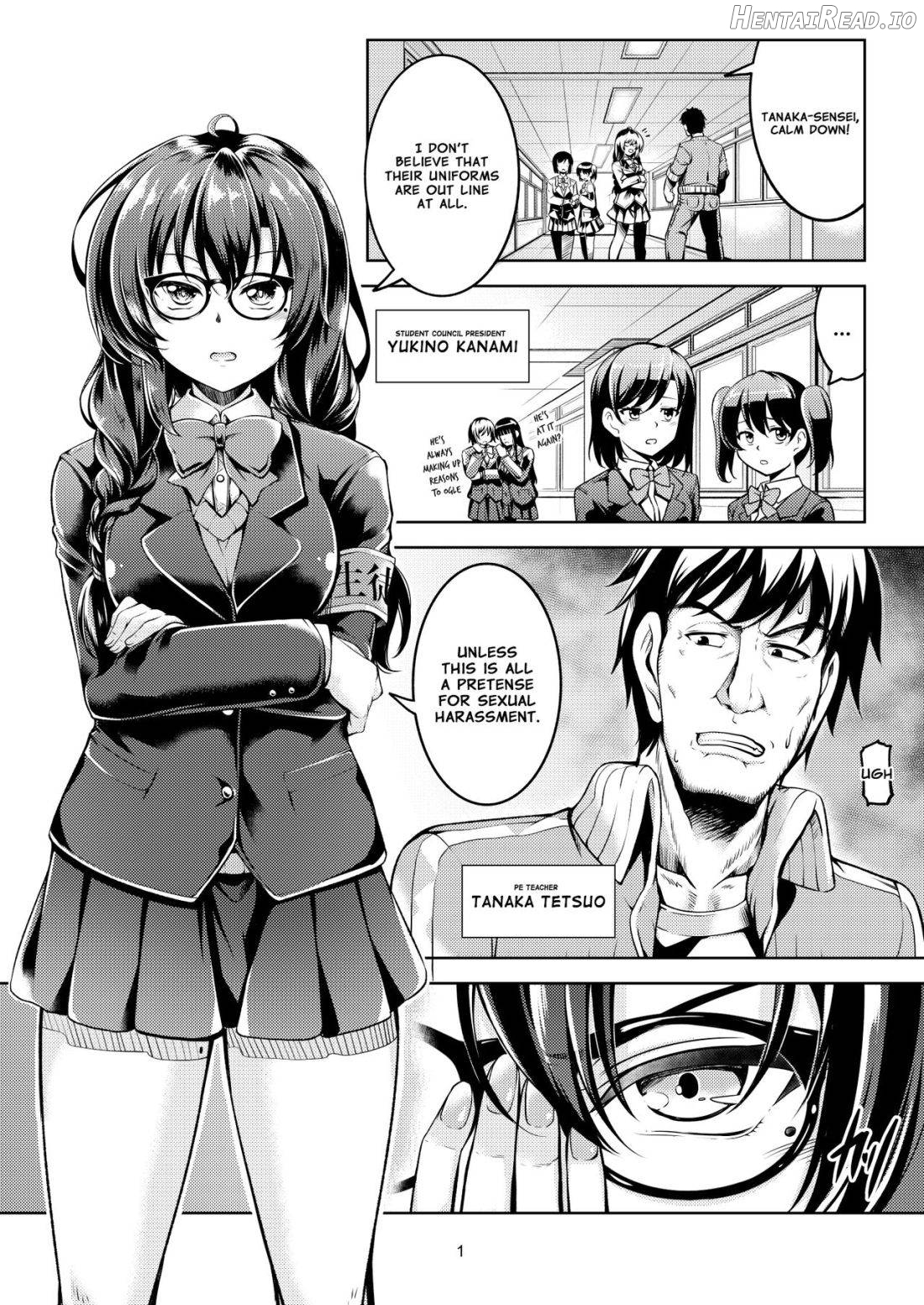 Uraaka Liver Take 1 Kyouhaku! Kouochi Seitokaichou -Yukino Kanami Chapter 1 - page 4