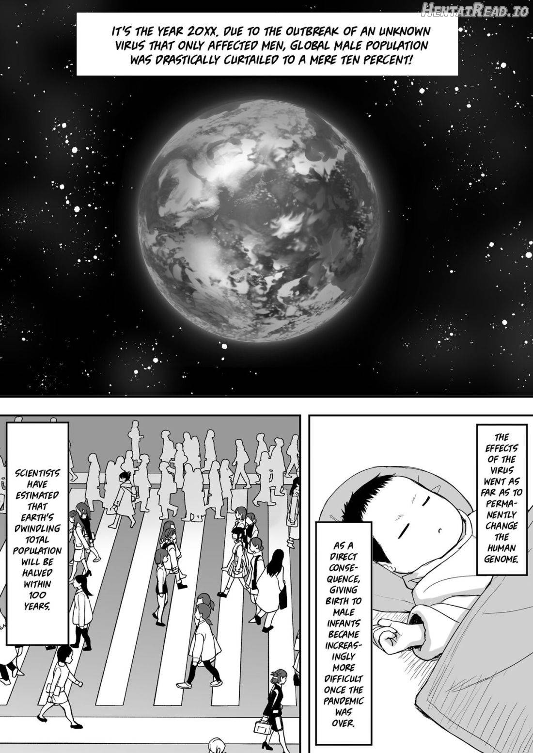 Otoko no Kazu ga 10-bun no 1 ni Natta Sekai de Shitai Houdai Chapter 1 - page 2