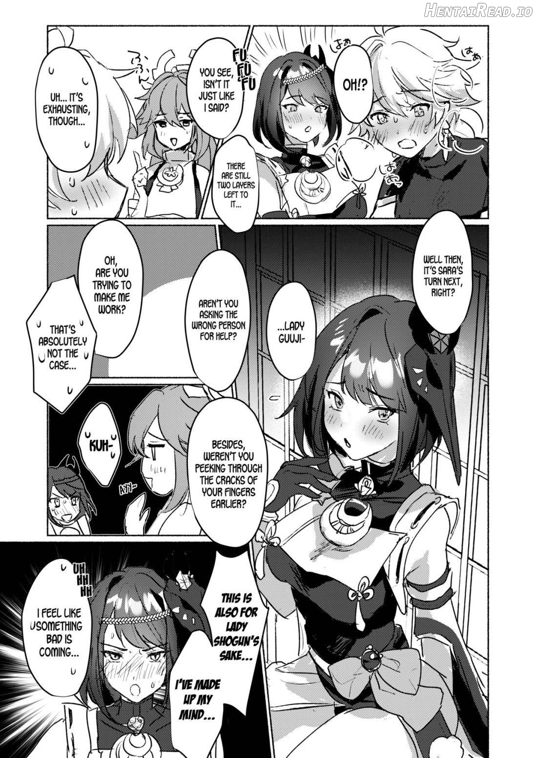 Inazuma Gosanke to Sex Shinai to Derarenai Hikyou - Inazuma Triumvirates and the F**k or Die Domain Chapter 1 - page 8