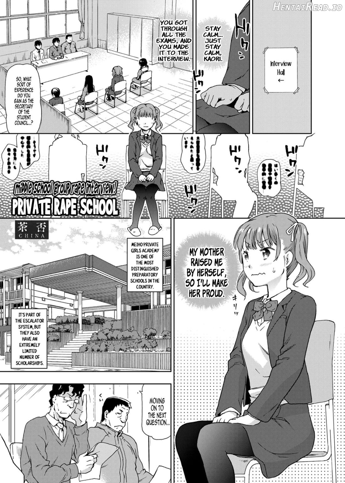 JC Shuudan Rape Mensetsu! Shiritsu Ryoujoku Joshikou Chapter 5 - page 1