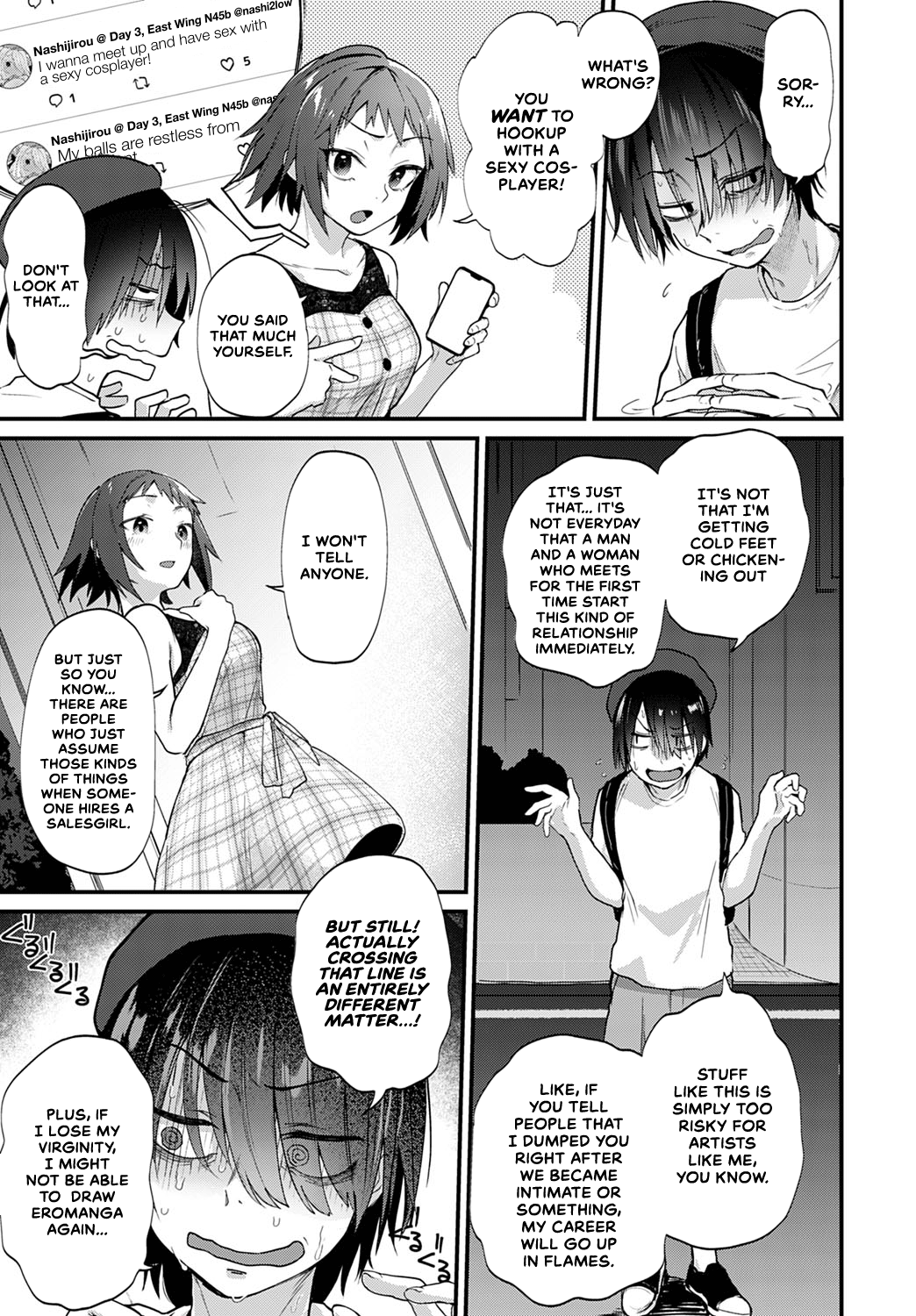 Doujin Sakka wa Layer Kanojo no Yume o Miru ka Chapter 1 - page 3