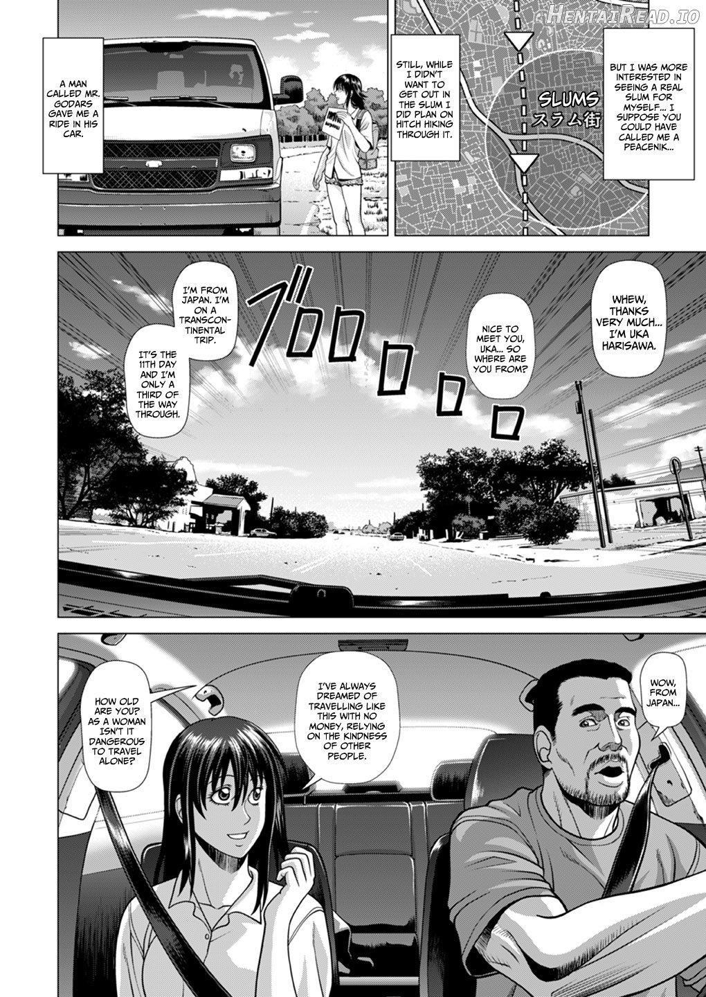 Slum-gai ni Tsurete ikareta Watashi ~Hitchhike de Rinkan Jigoku~ Chapter 1 - page 3