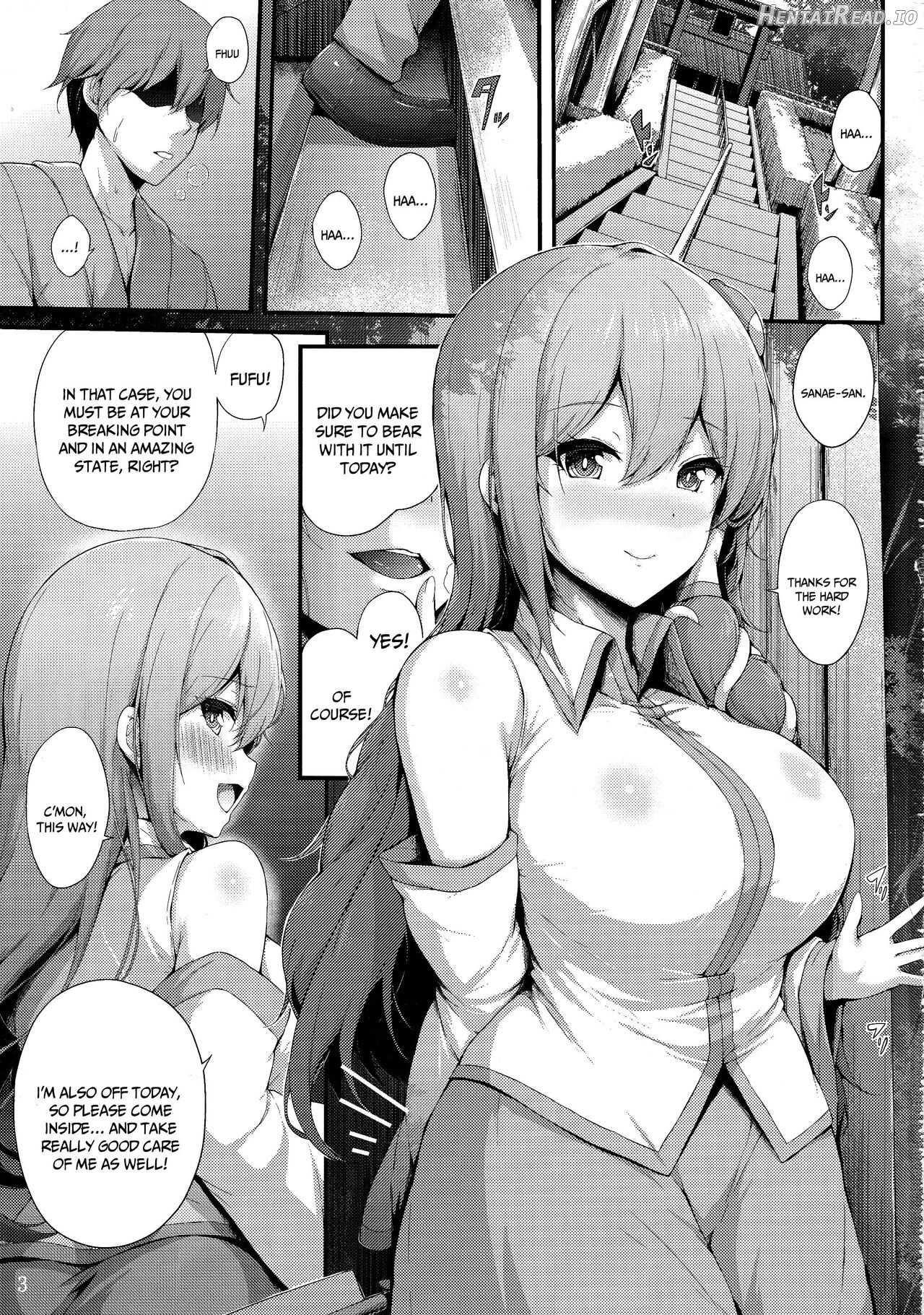 Sanae-san to Ichinichi Gohoushi Chapter 1 - page 2