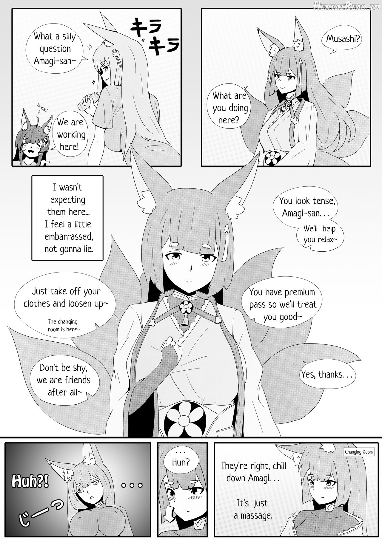 Amagi's very special massage Chapter 1 - page 3