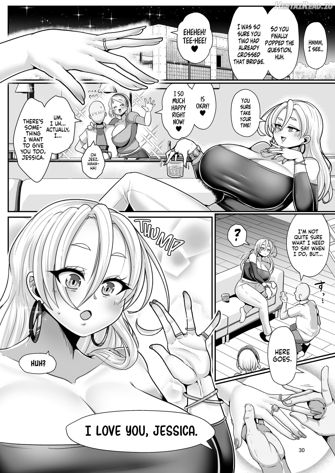 H Daisuki Kinpatsu Hakujin Bakunyuu Ryuugakusei ga Tonari no Heya ni Hikkoshite Kita!! Chapter 5 - page 30