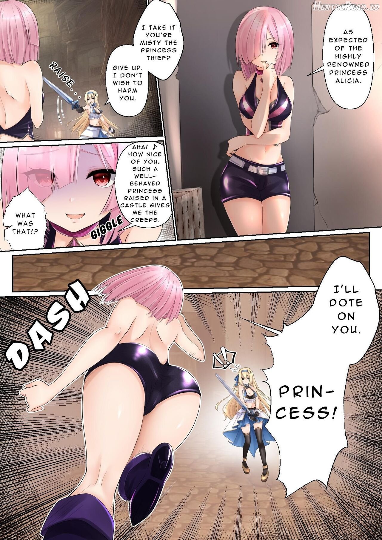 Misty Magic ―princess knightess enthralled by a futanari spell― Chapter 1 - page 4