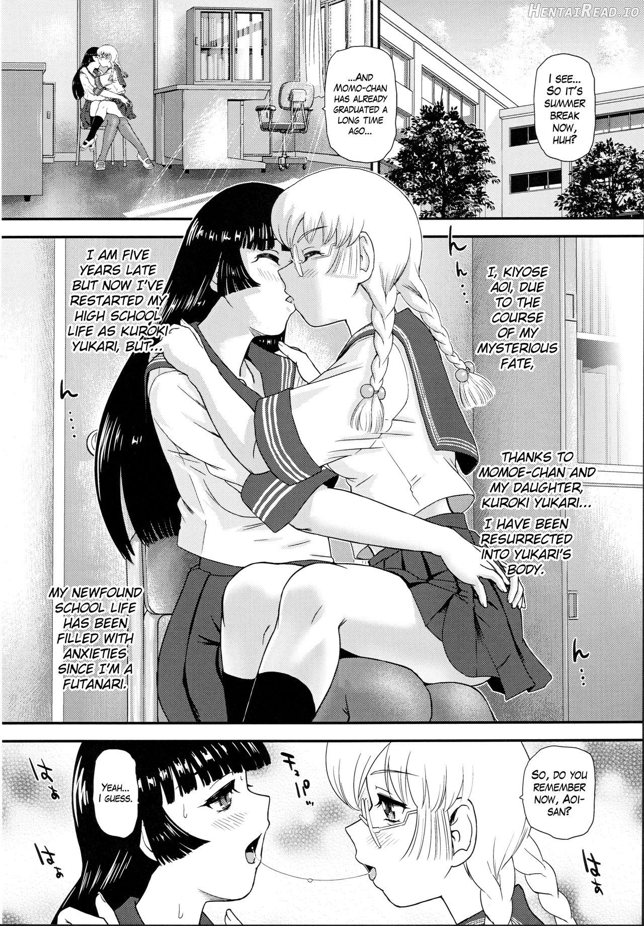 Futanari nanode Gakkou Seikatsu ga Fuan desu 7 Chapter 1 - page 3